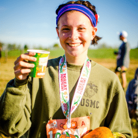 Apple cider at the finish line